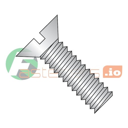 Newport Fasteners #2-56 x 7/16 in Slotted Flat Machine Screw, Plain 18-8 Stainless Steel, 5000 PK 235352
